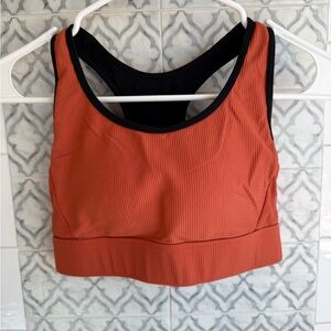 ZYIA Copper and Black Sports Bra